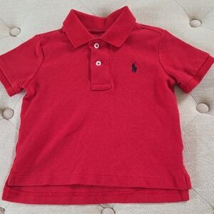 Ralph Lauren Red Infant Boys Polo Shirt size 18 months